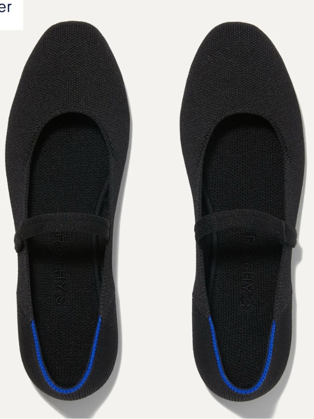 Rothy's The Square Mary Jane Black Flats size 6.5
